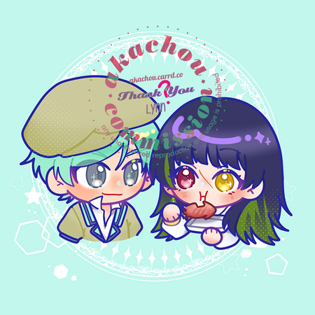 Bust up chibi commission for Lynn