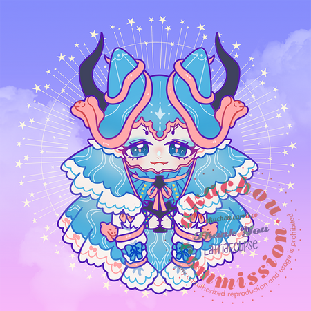 Fullbody chibi commission for LunarEclipse