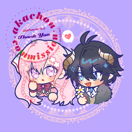 Bust up chibi commission for Prin